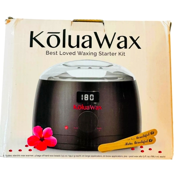 New KoluaWax Kit Digital Wax Warmer Hair Removal with Hard Wax Beans - Picture 1 of 6